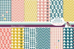 Organic Triangular Digital Paper