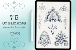 Ornament, Pattern Procreate Brushes