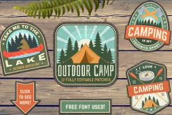 Outdoor Camp Patches