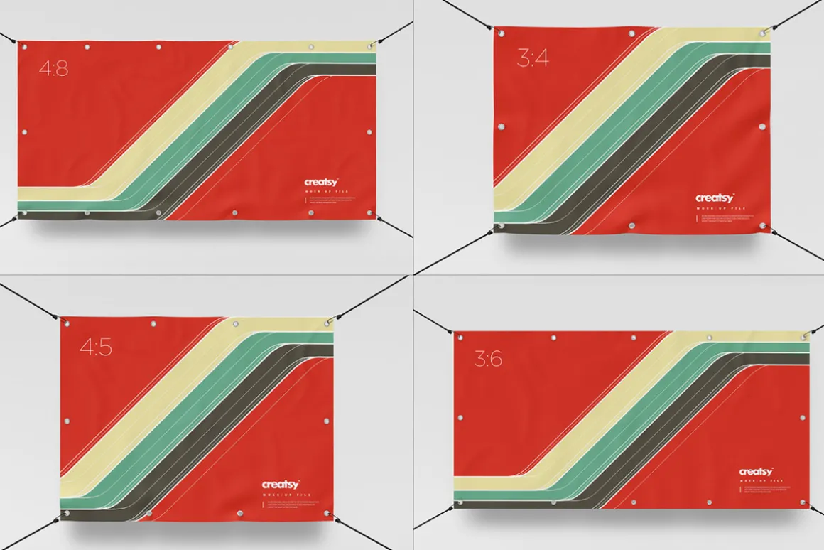 Outdoor Banner Mockup Set