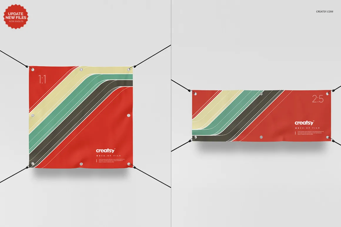Outdoor Banner Mockup Set
