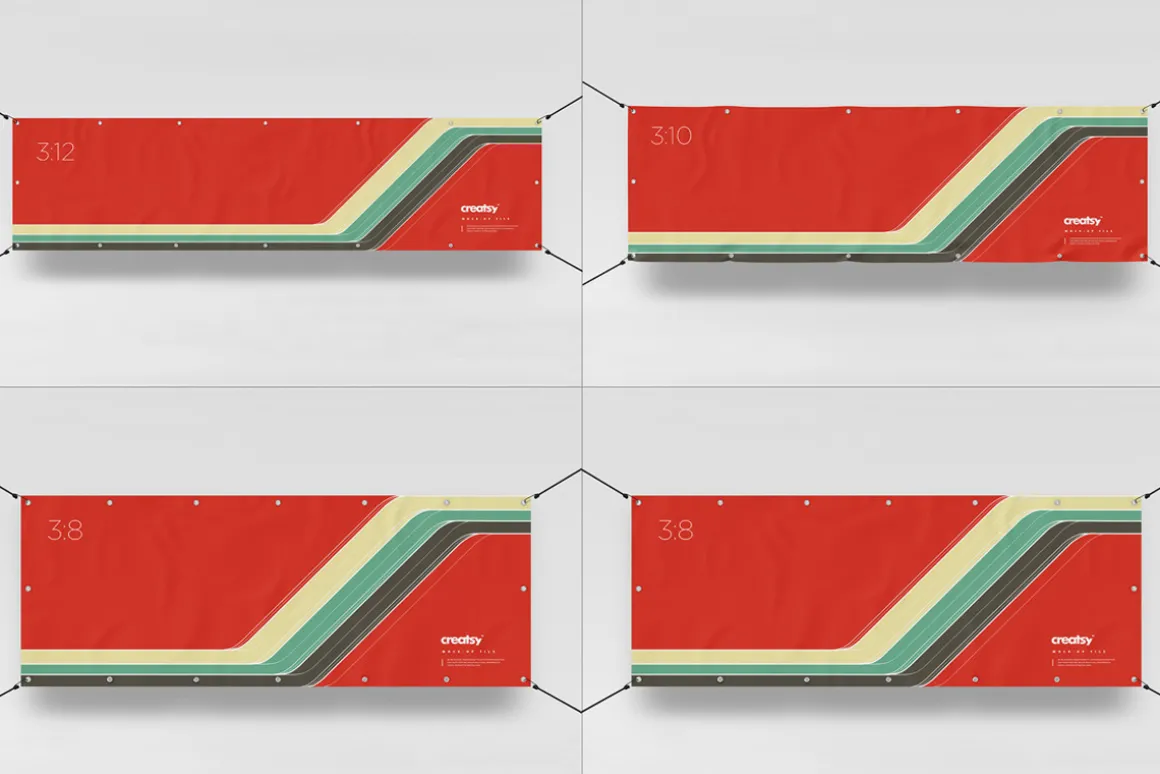 Outdoor Banner Mockup Set