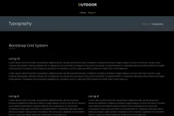 Outdoor - Onepage HTML5 Template
