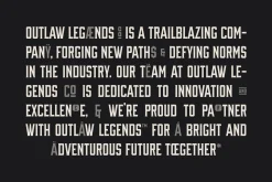 OUTLAW LEGENDS Font Duo + Extra