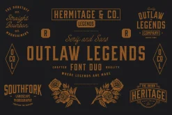 OUTLAW LEGENDS Font Duo + Extra