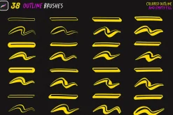Outline Procreate Brushes