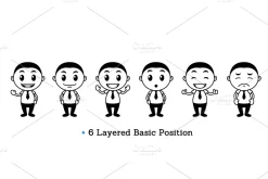 Outline Character Mascot