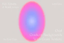 Oval Grainy Gradient Textures PS