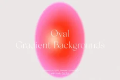Oval Grainy Gradient Textures PS