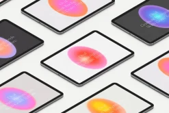 Oval Grainy Gradient Textures PS