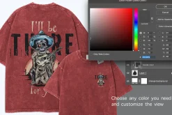 oversize Washed T Shirt PSD Mockup