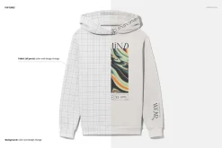 Oversized Hoodie With Hood Mockup