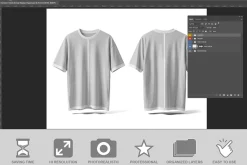 Oversized T-shirt Mockup PSD