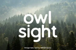owl sight - vintage sans serif