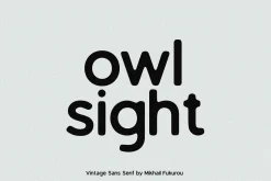 owl sight - vintage sans serif