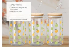 16oz Glass Can Mockup