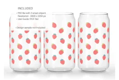 16oz Glass Can Mockup
