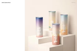 20oz Skinny Tumbler Mockup Set