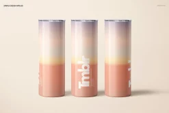 20oz Skinny Tumbler Mockup Set