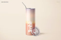 20oz Skinny Tumbler Mockup Set