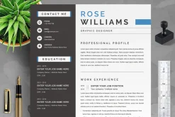 2 Page Graphic Designer Resume