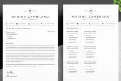 2Page Graphic Designer Simple Resume