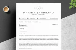 2Page Graphic Designer Simple Resume