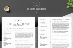 2Page Graphic Designer Simple Resume