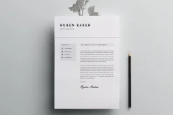 3 Page Resume Template | INDD + DOCX