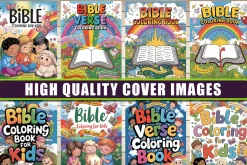 70 Pages Bible Coloring Book for Kid