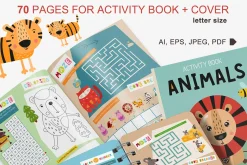 200 Pages for Kids Activity Book