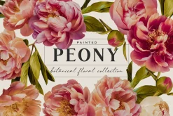 Painted Peony Botanical Florals