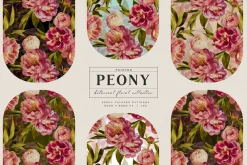 Painted Peony Botanical Florals