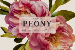 Painted Peony Botanical Florals