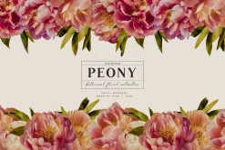 Painted Peony Botanical Florals