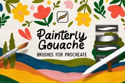 Painterly Gouache Procreate Brushes