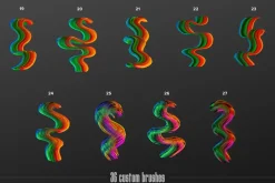 Painter: Multicolor Affinity Brushes