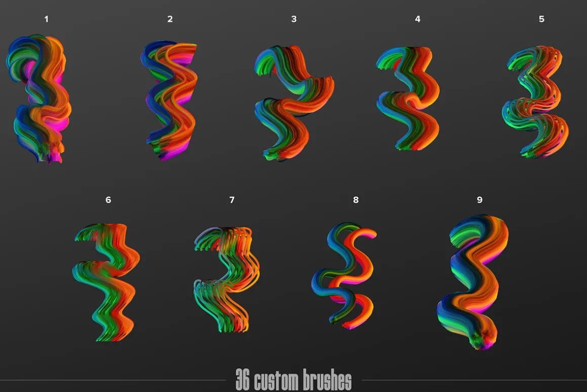 Painter: Multicolor Affinity Brushes