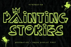 Painting Stories - Hand-Drawn Font