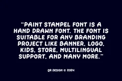 Paint Stampel - Liquid & Marker Font