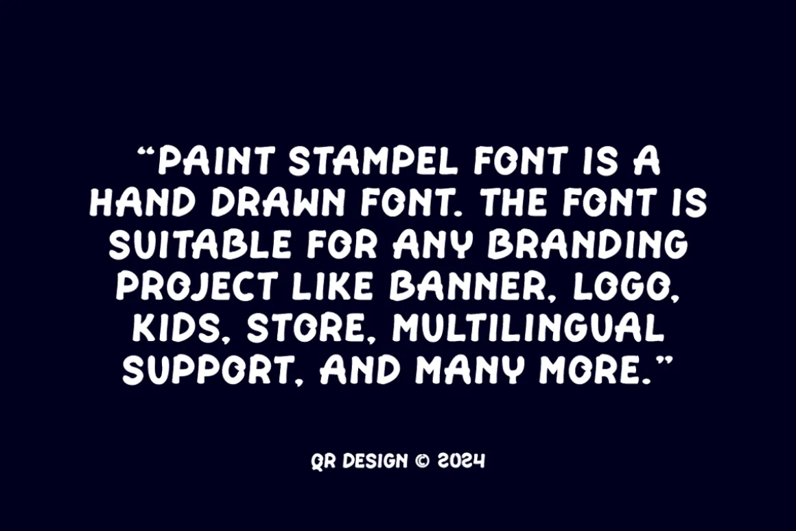 Paint Stampel - Liquid & Marker Font