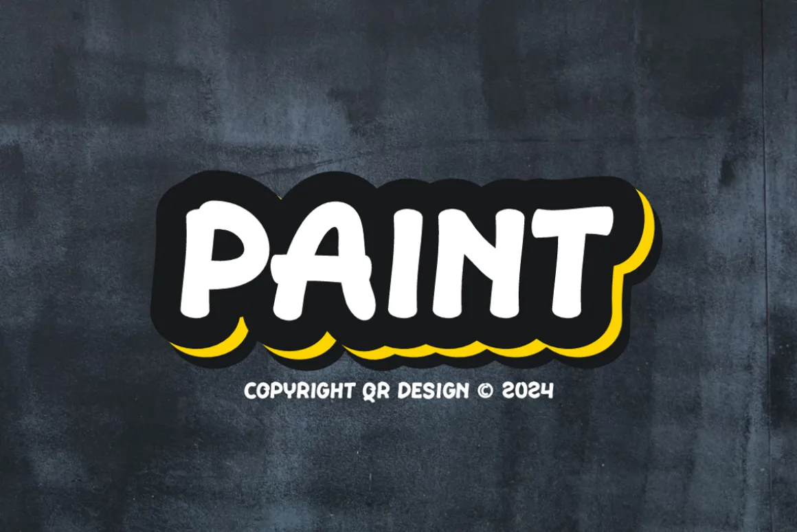 Paint Stampel - Liquid & Marker Font
