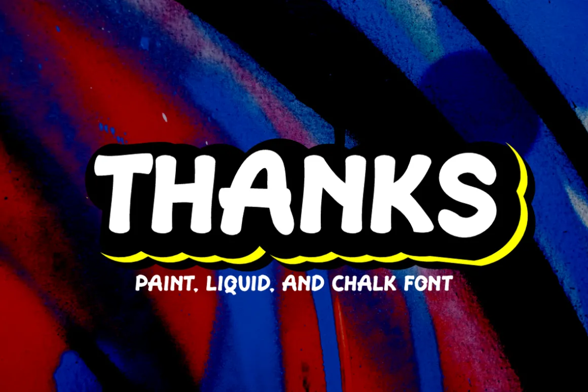 Paint Stampel - Liquid & Marker Font