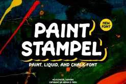 Paint Stampel - Liquid & Marker Font