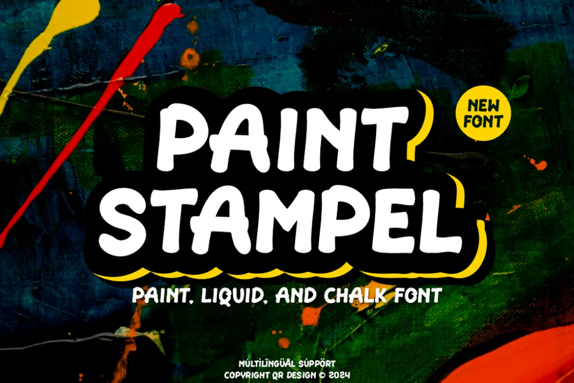 Paint Stampel - Liquid & Marker Font