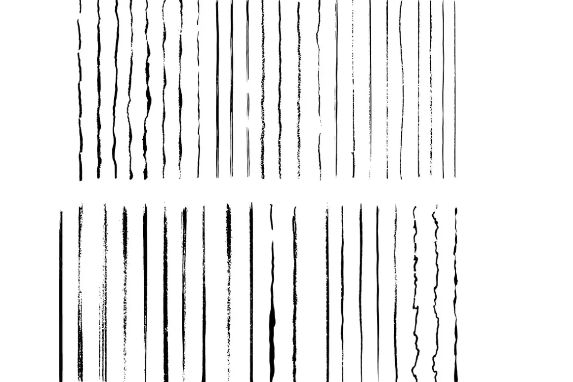 Paint Stroke Brushes. Pen Ink grunge