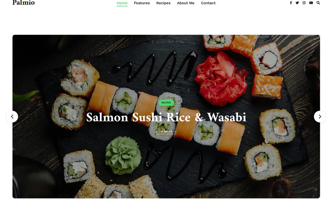 Palmio - Food Recipe Blog Theme