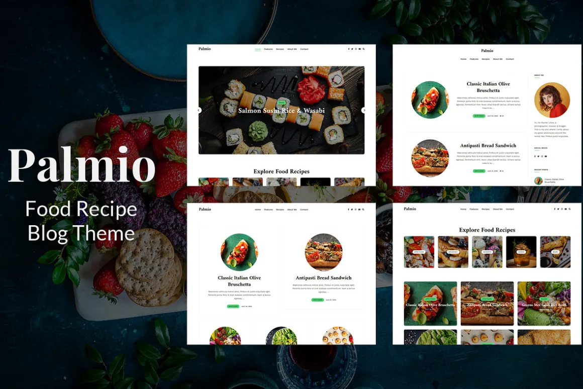 Palmio - Food Recipe Blog Theme