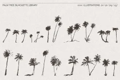 Palm Tree Silhouette Library