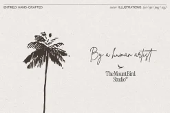 Palm Tree Silhouette Library